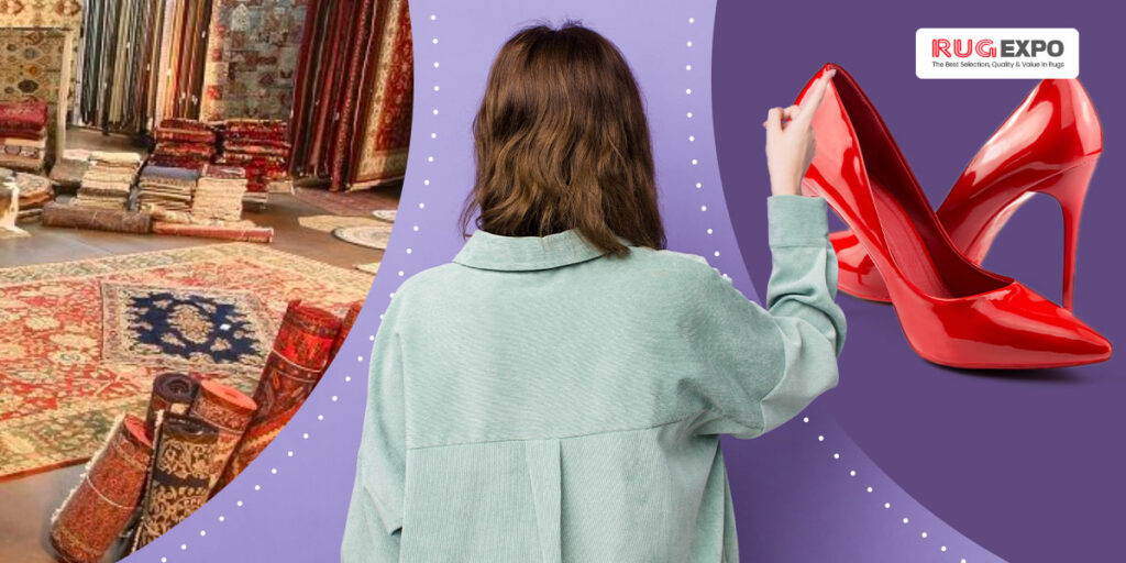 How does online shopping for rugs benefit you?