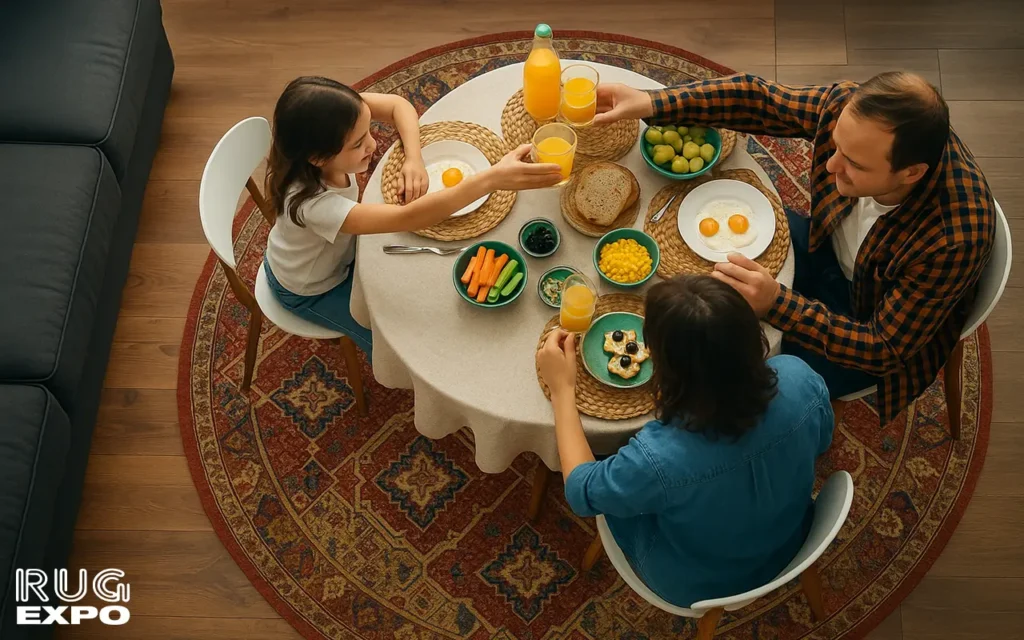 round dining room rug
