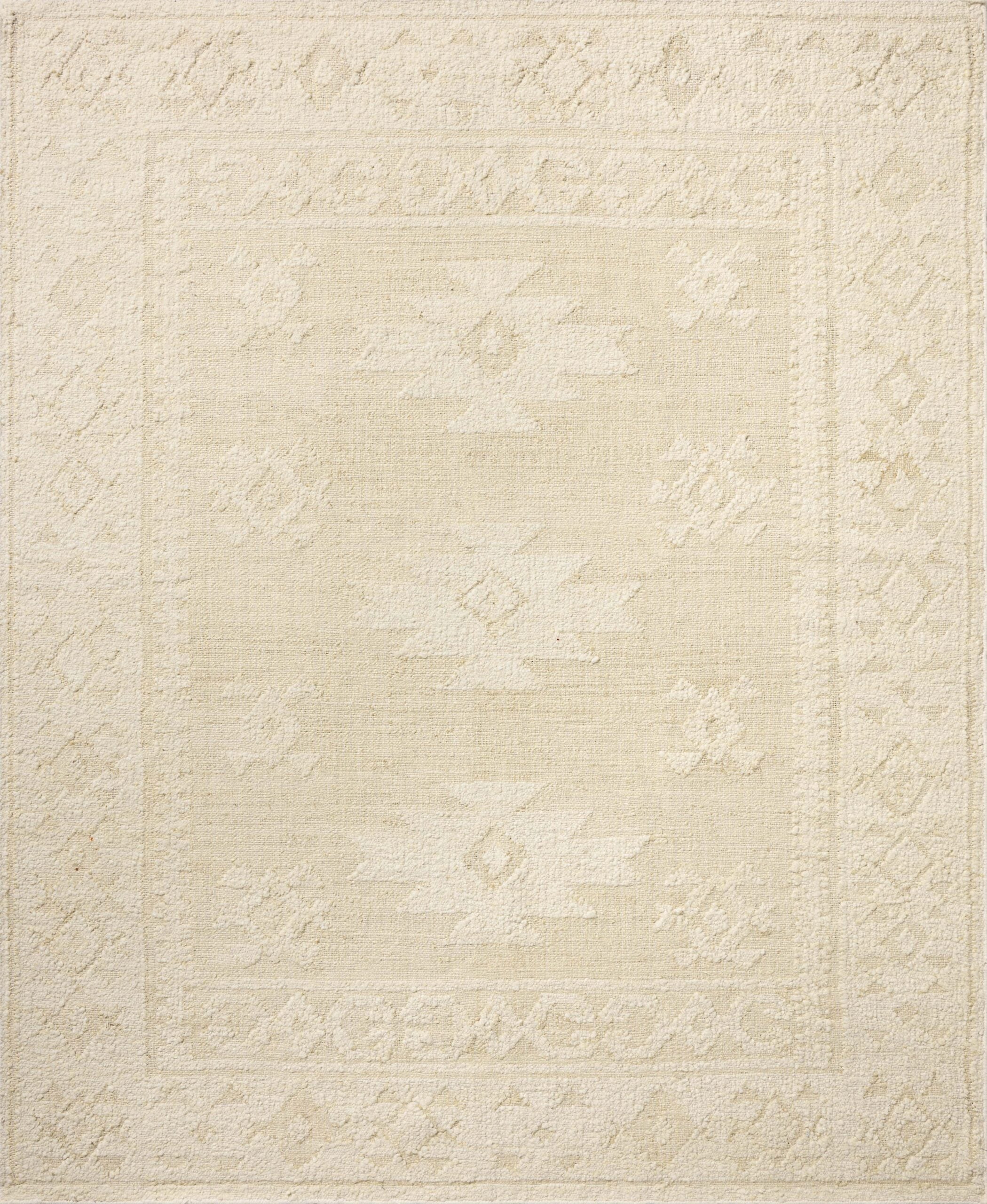 Loloi Alara Ivory / Natural Jute and Wool Hand Woven Rug
