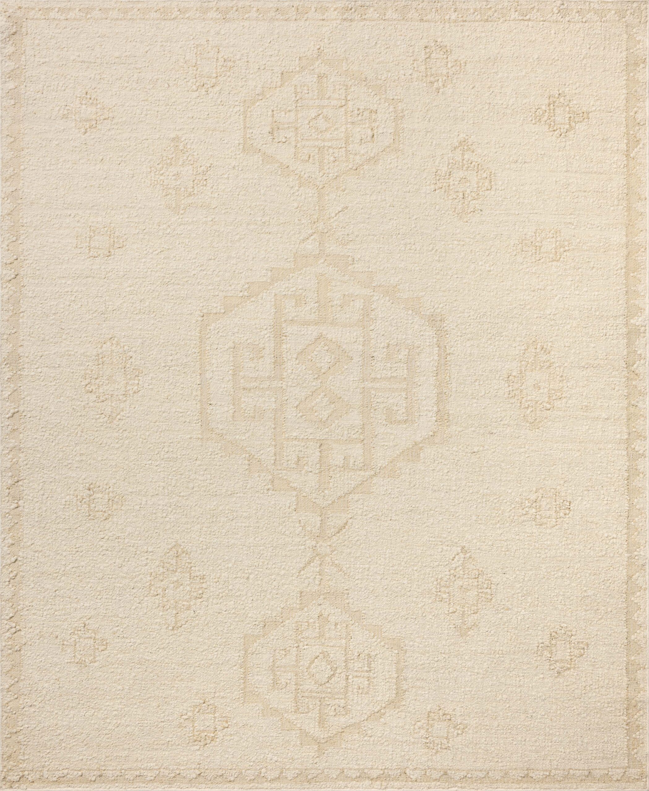 Loloi Alara Ivory / Natural Finely Spun Hand Woven Area Rug