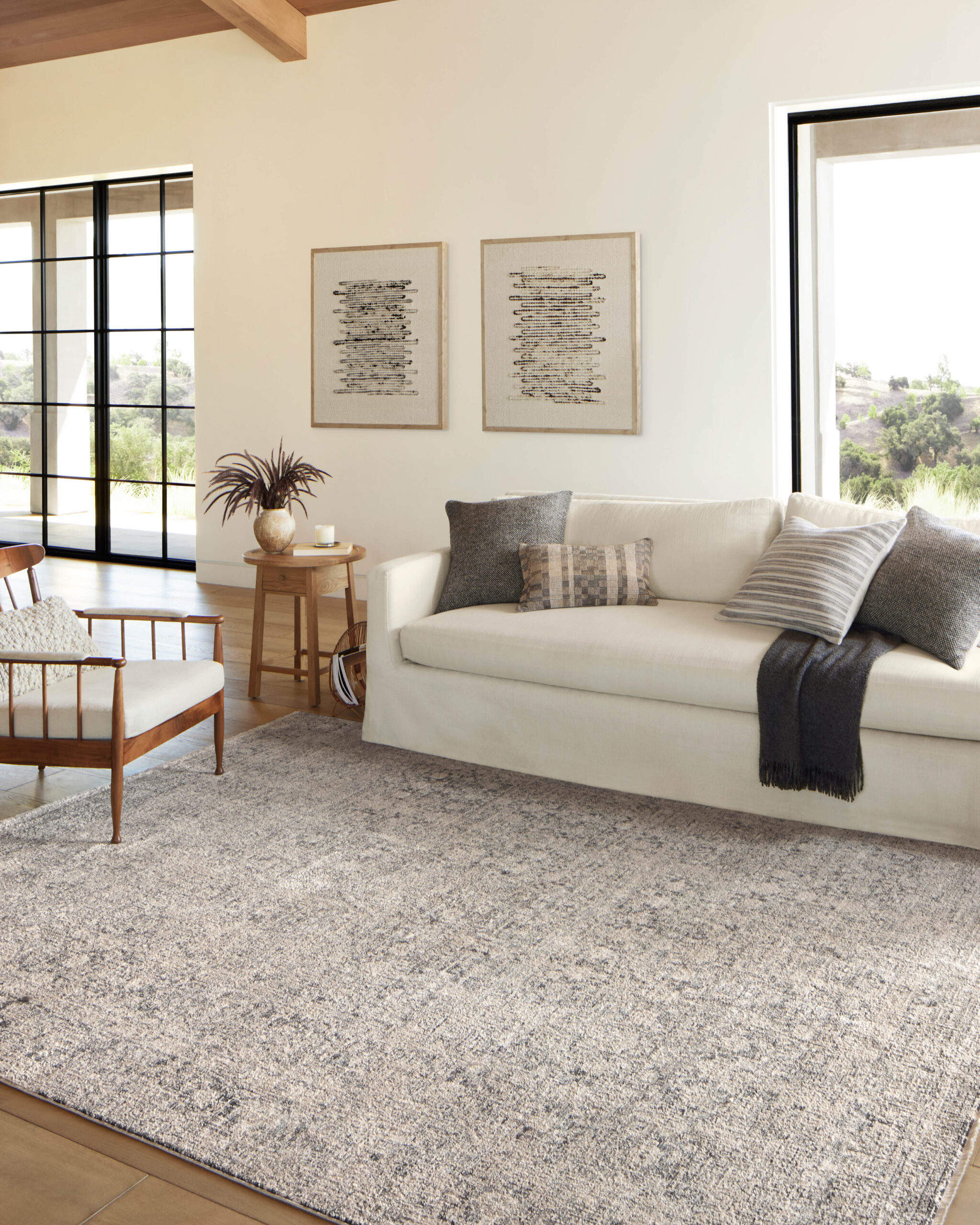 Amber Lewis x Loloi Stone / Mist Rug