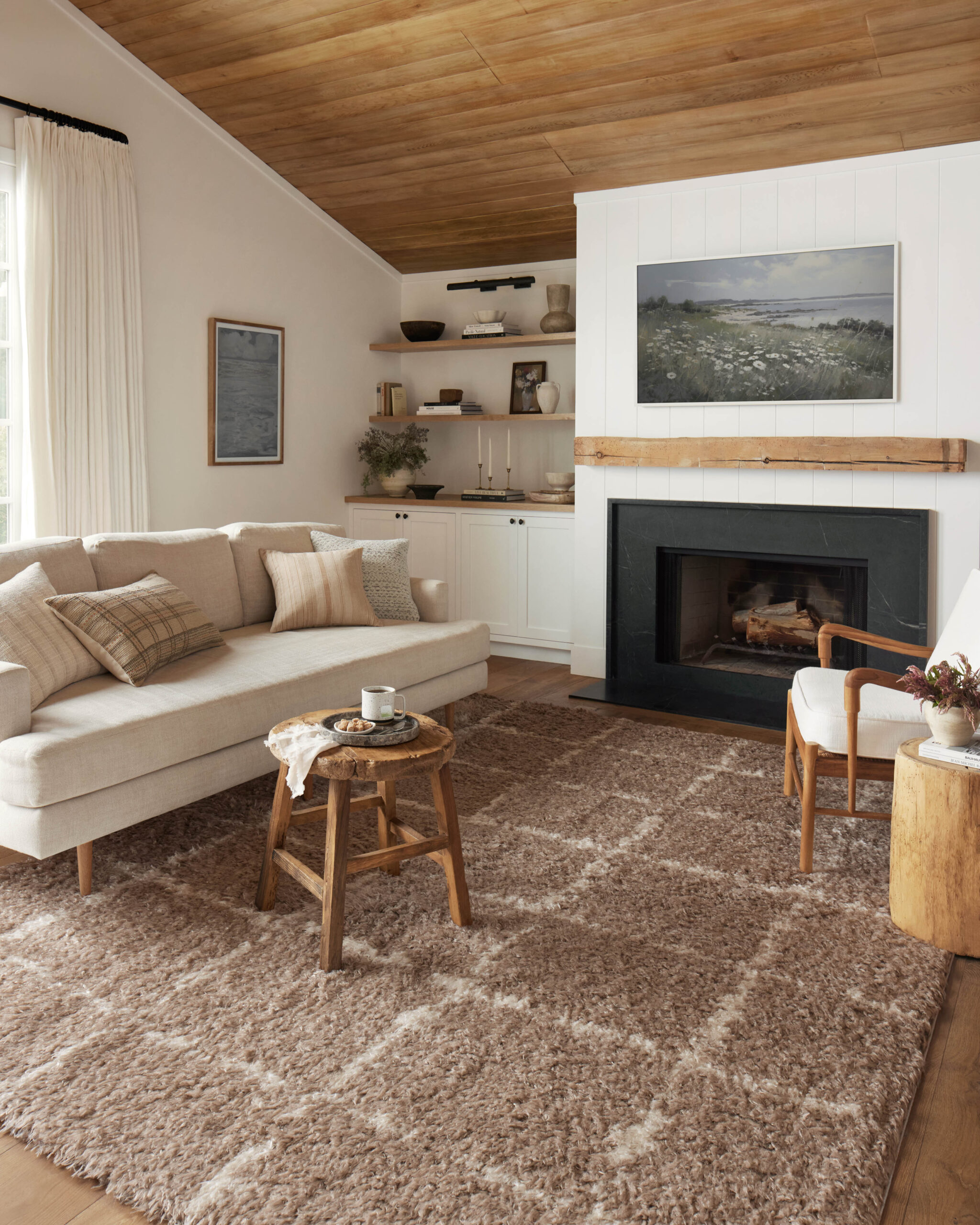 Angela Rose x Loloi Khaki / Ivory Rug