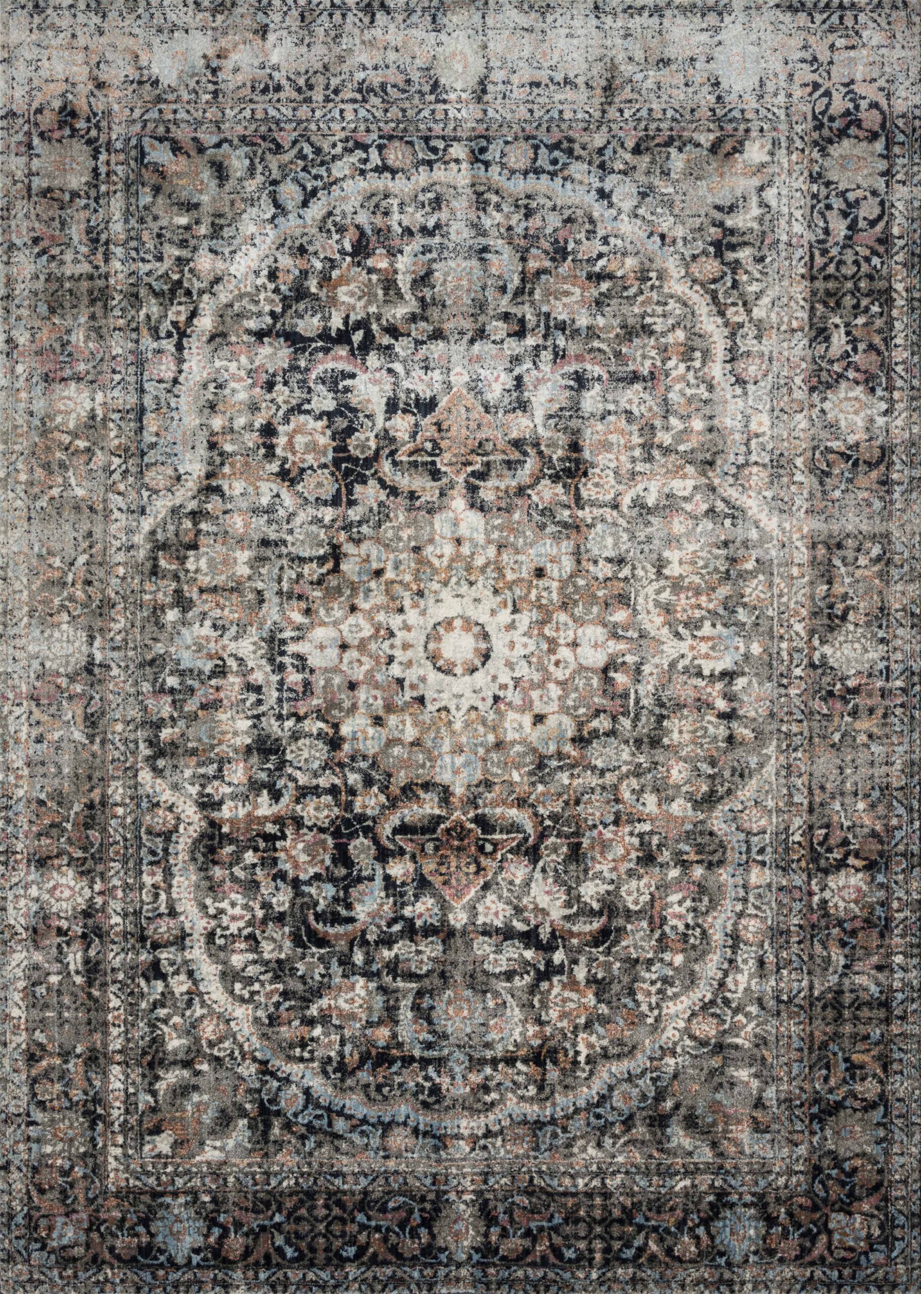 Loloi Anastasia Charcoal / Charcoal / Sunset Rug