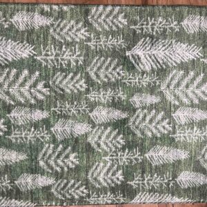 Merry & Bright  Green Rug Holiday