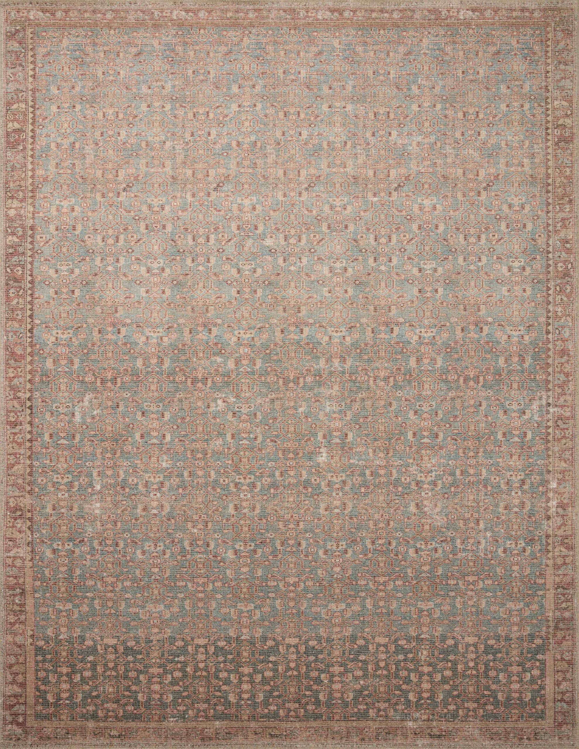 Angela Rose x Loloi Blue / Terracotta Rug
