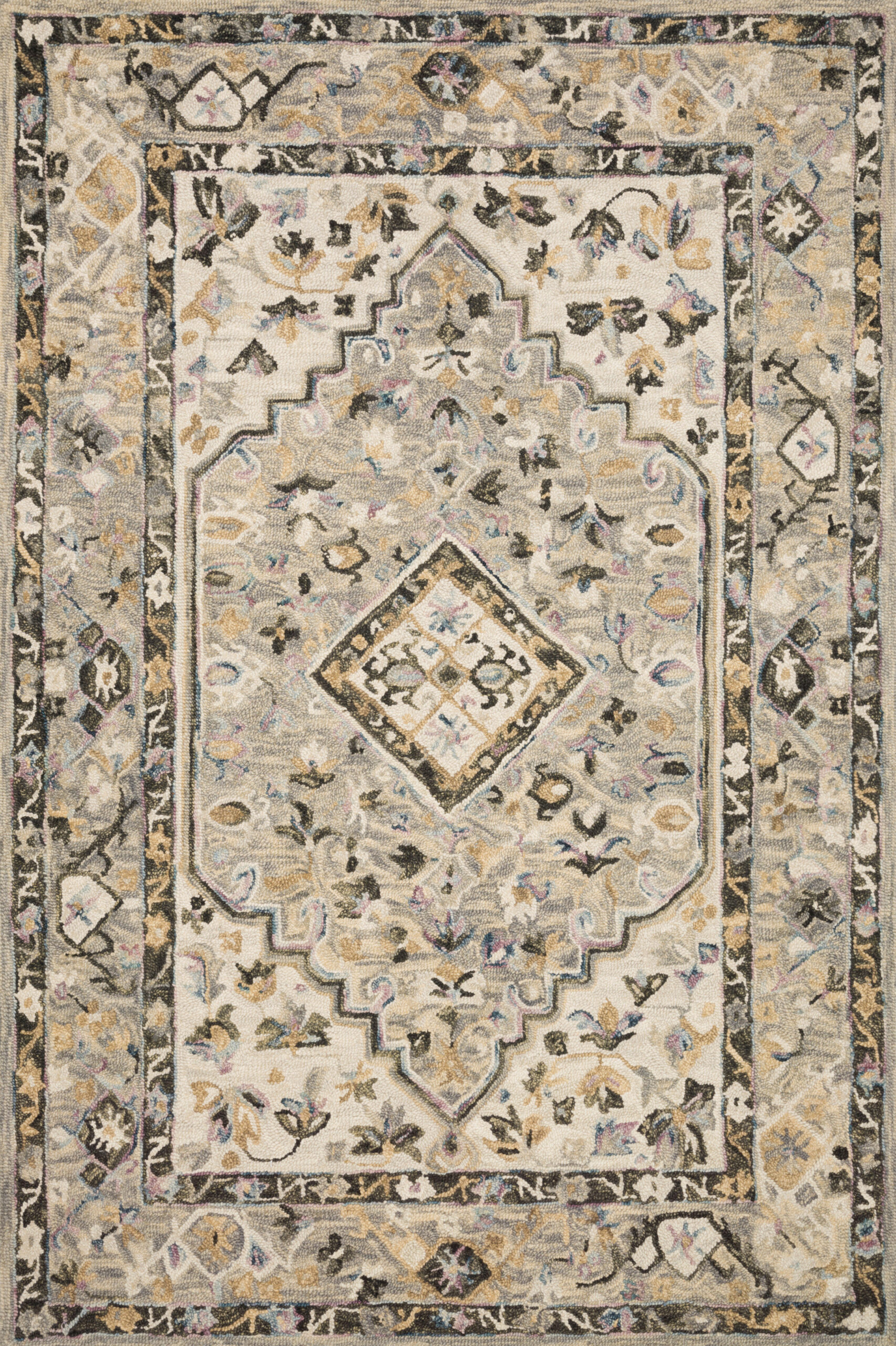Loloi II Beatty Grey Grey / Ivory Rug