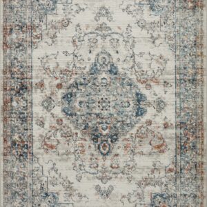 Loloi II Bianca Ivory Ivory / Ocean Rug