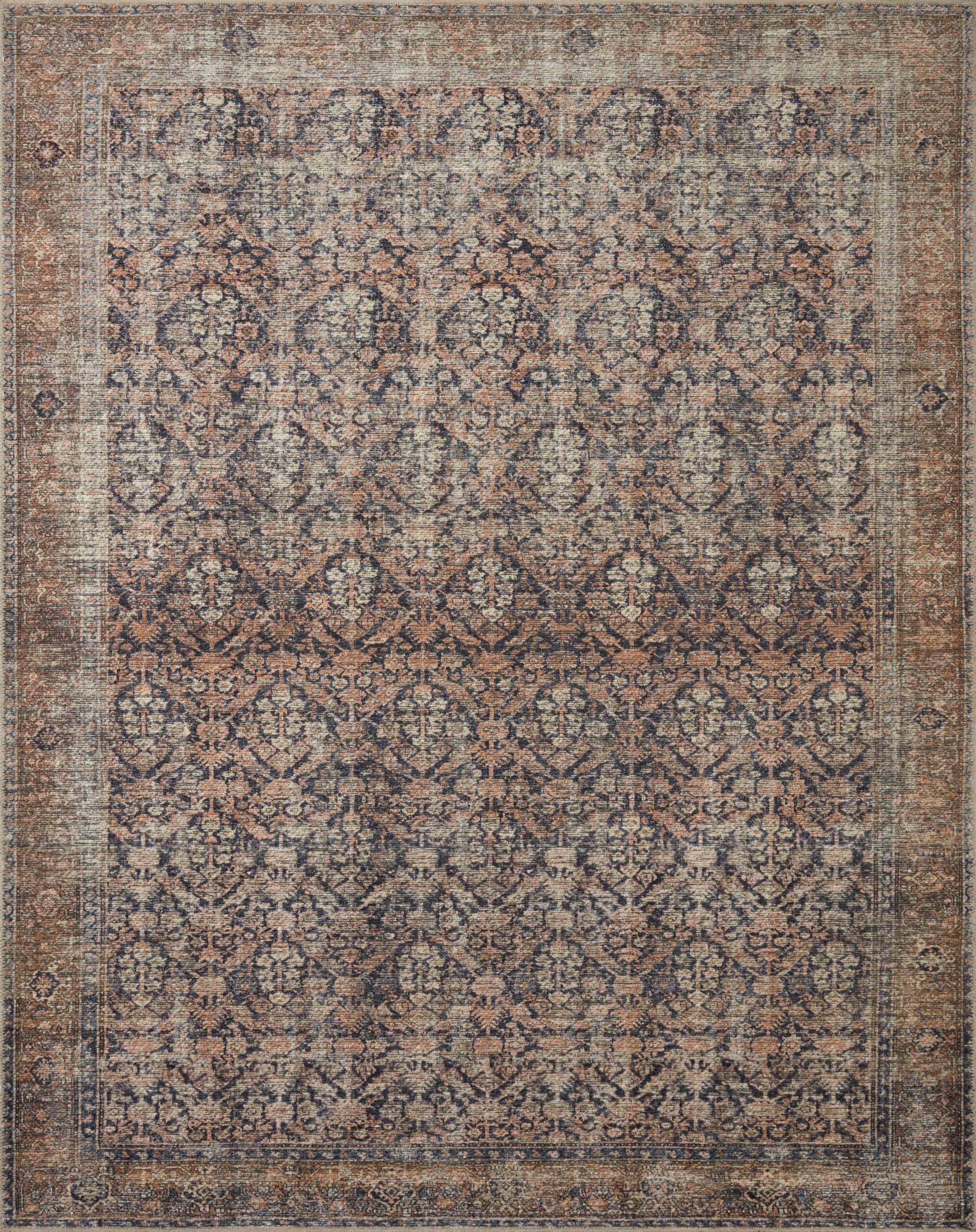 Amber Lewis x Loloi Ink / Salmon Rug