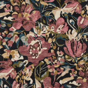 Loloi Belladonna Black / Black / Berry Rug