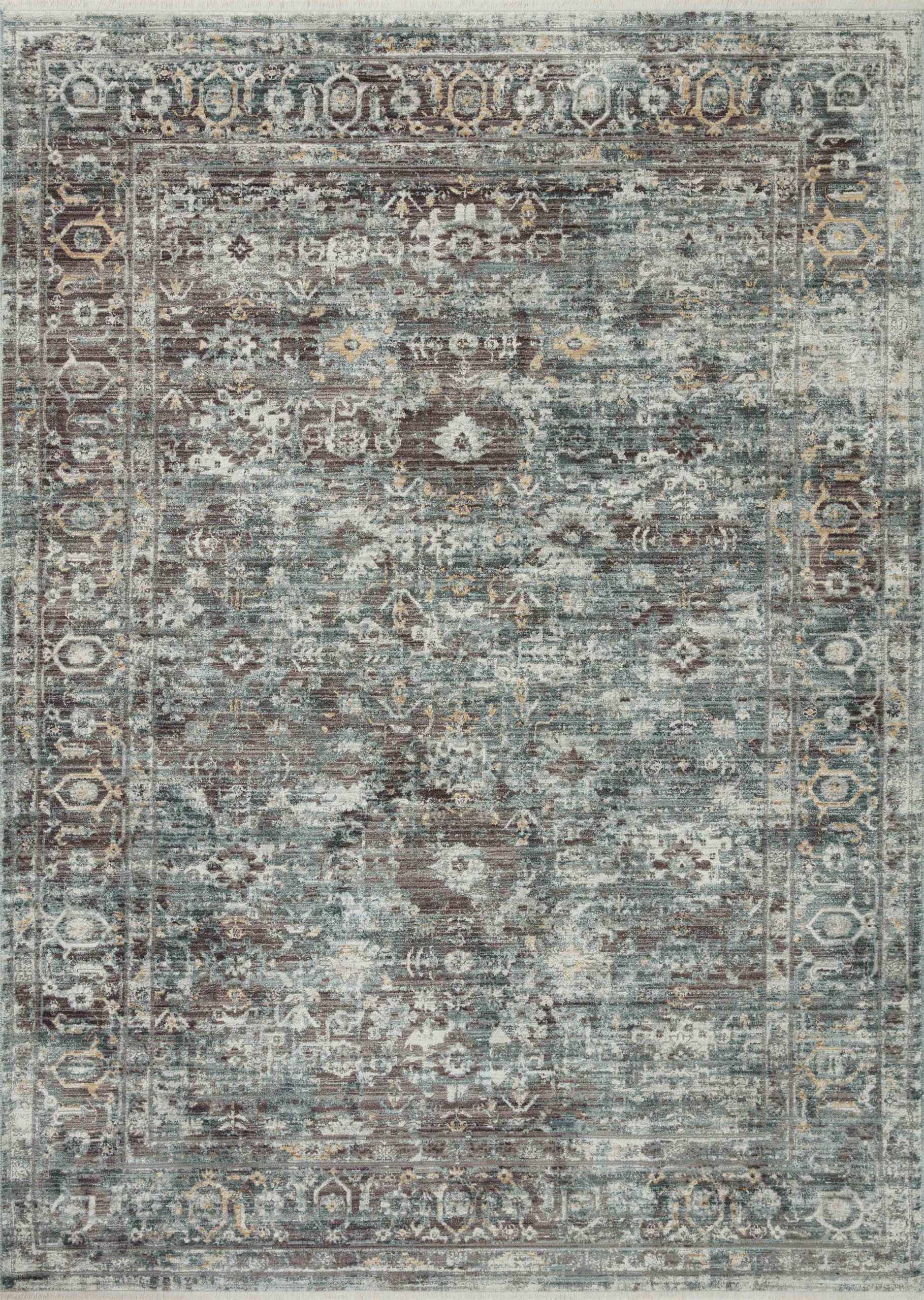 Loloi Bonney Slate / Slate / Teal Rug
