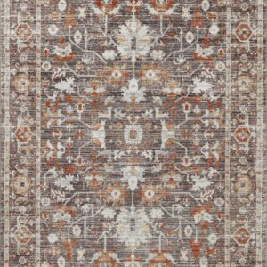Loloi Bonney Charcoal / Charcoal / Spice Rug