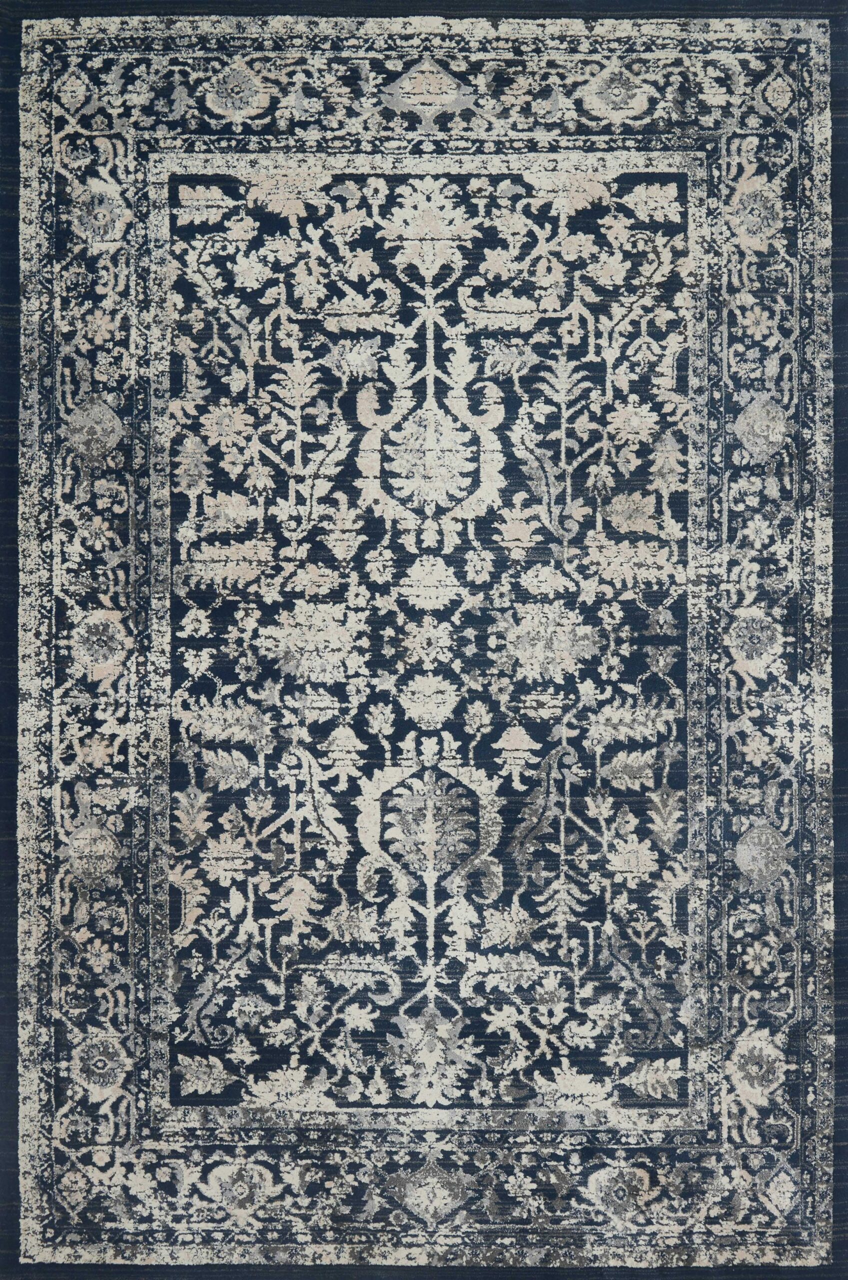 Magnolia Home By Joanna Power-Loomed Blue Area Rug