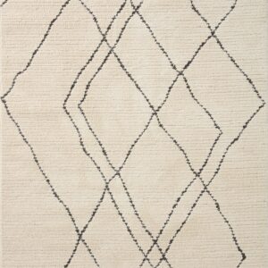 Loloi II Fabian Ivory Ivory / Charcoal Rug