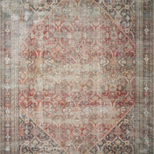 Amber Lewis x Loloi Red / Navy Rug