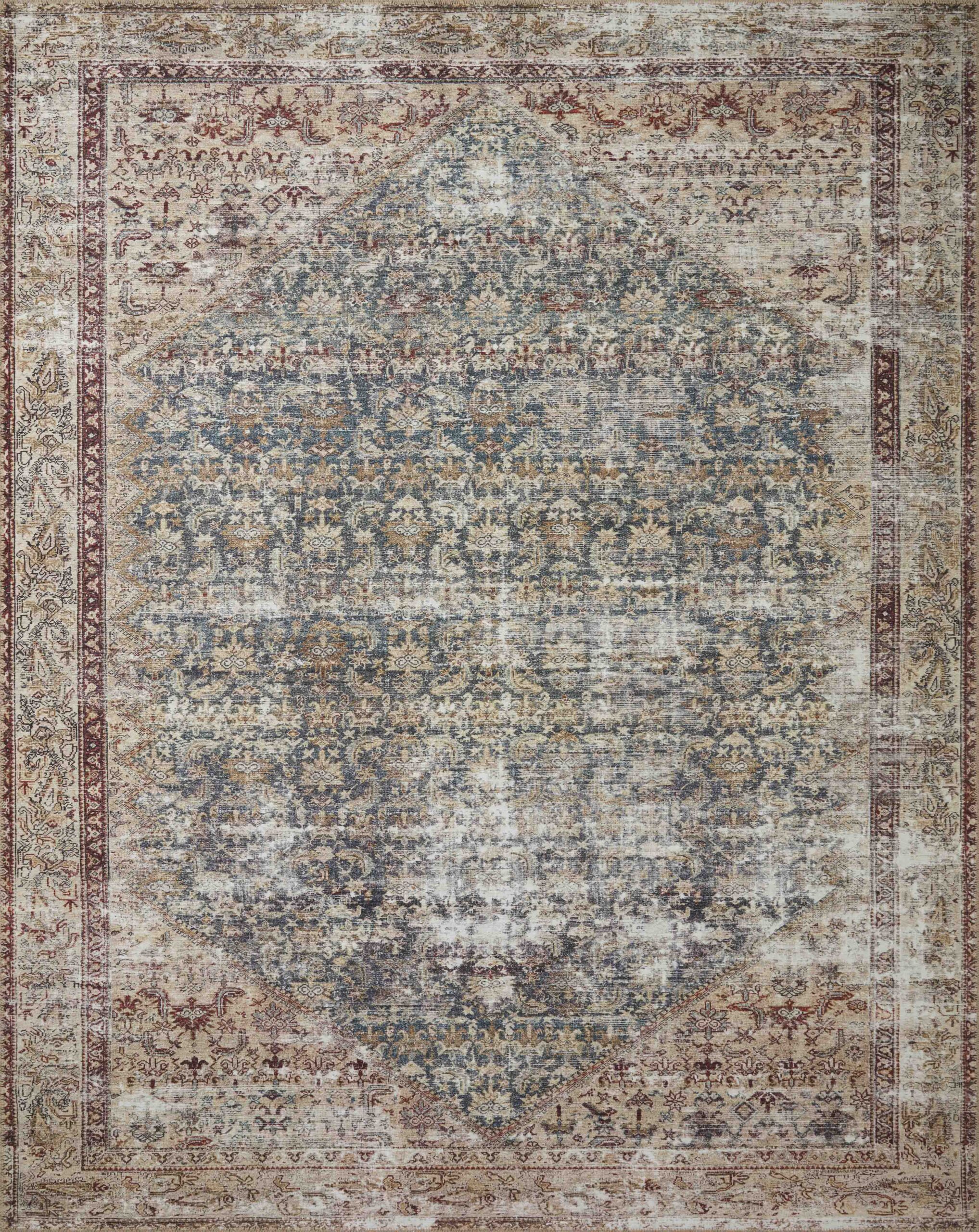 Amber Lewis x Loloi Teal / Antique Rug