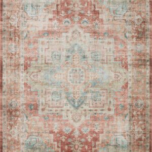 Loloi II Heidi Terracotta Terracotta / Aqua Rug