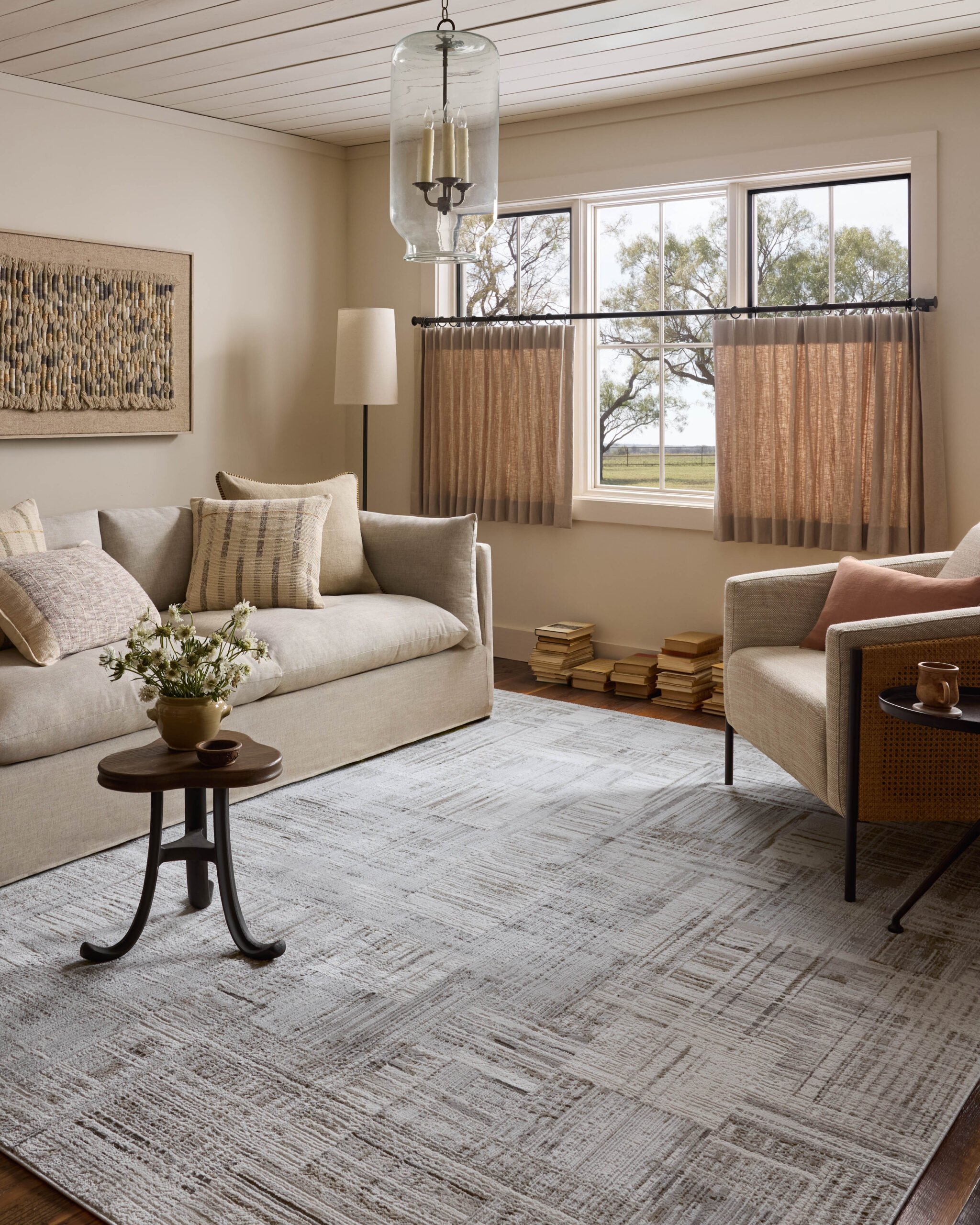 Loloi II Hollis Pebble Pebble / Ivory Rug