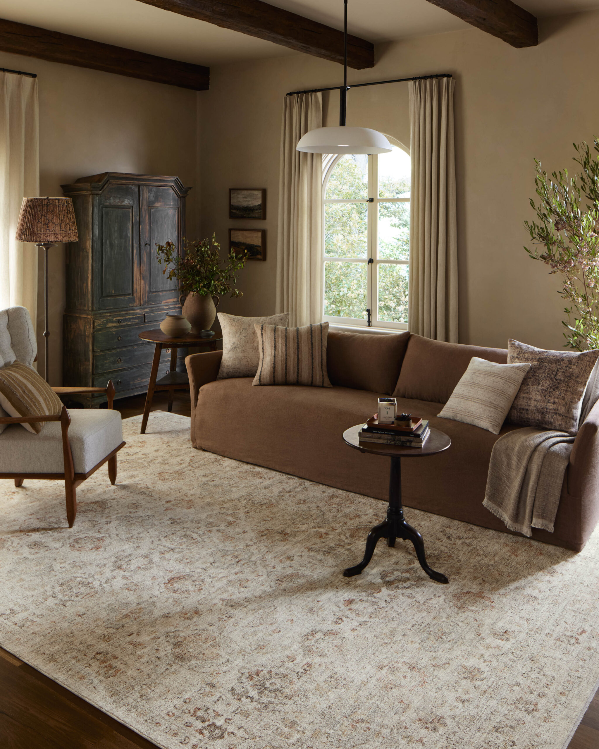 Amber Lewis x Loloi Beige / Spice Rug