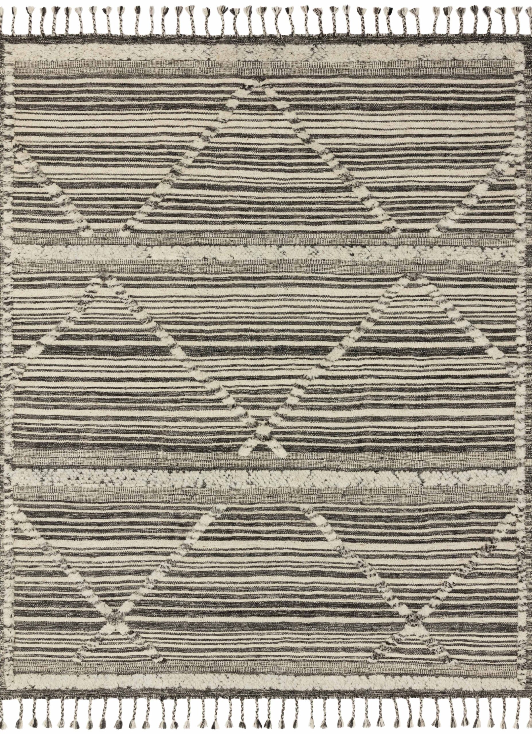 Loloi Iman Ivory / Ivory / Charcoal Rug