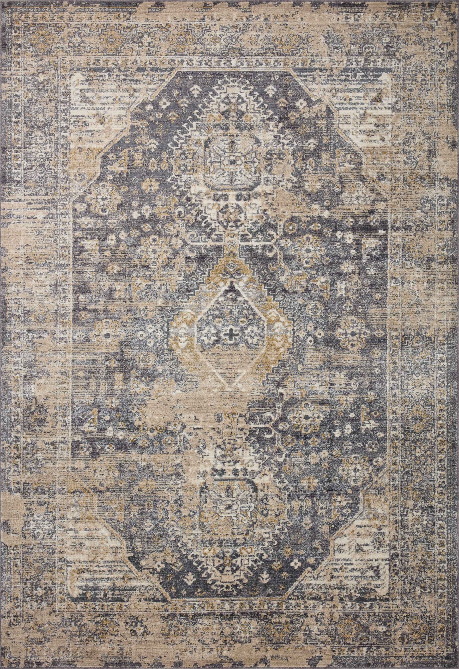 Loloi Indra Charcoal / Charcoal / Natural Rug