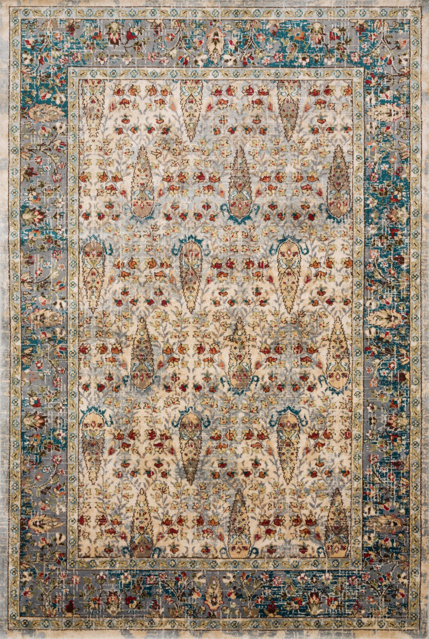 Loloi II Isadora Sand Sand / Steel Rug