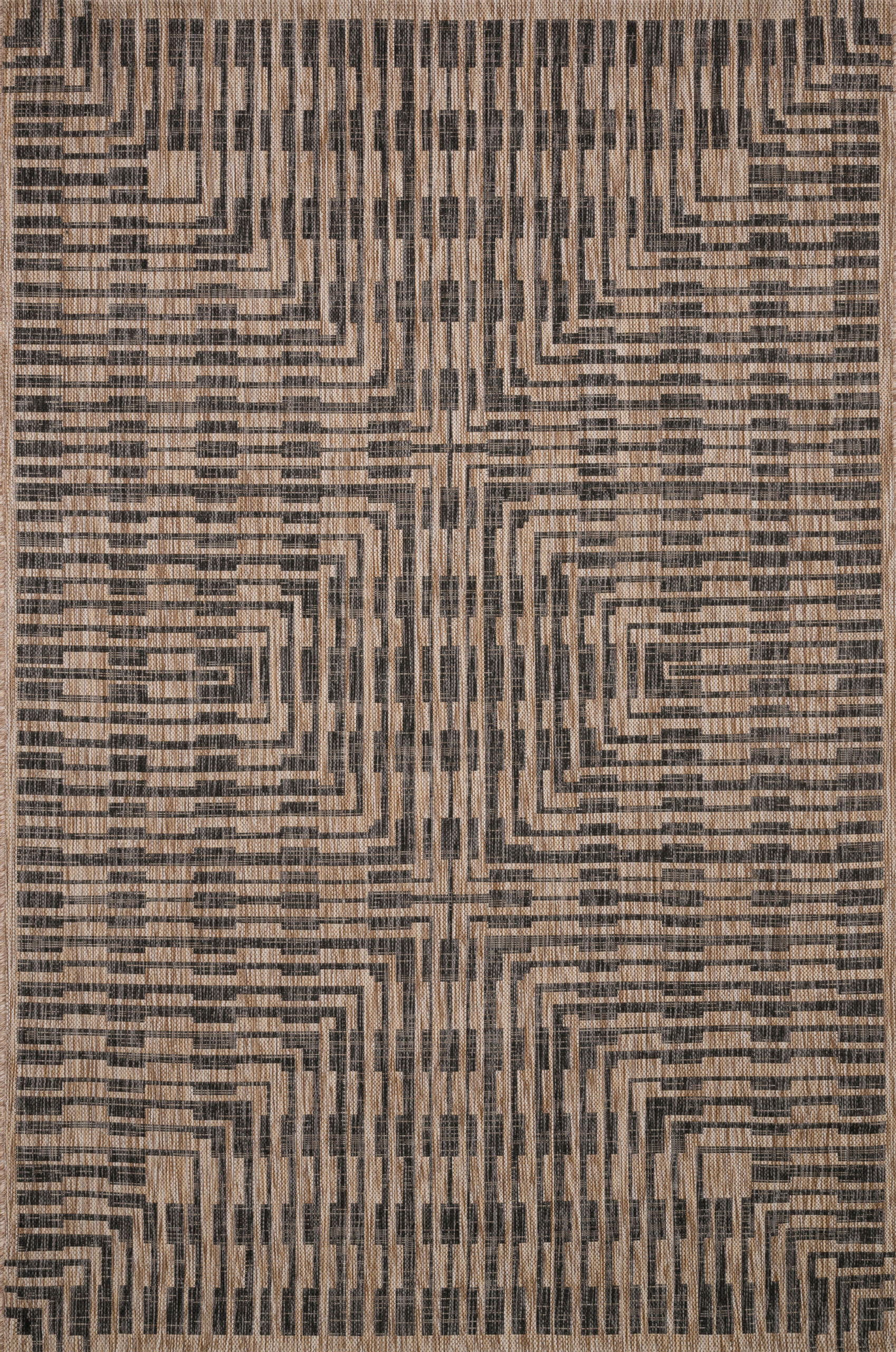Loloi Isle Brown / Brown / Black Rug
