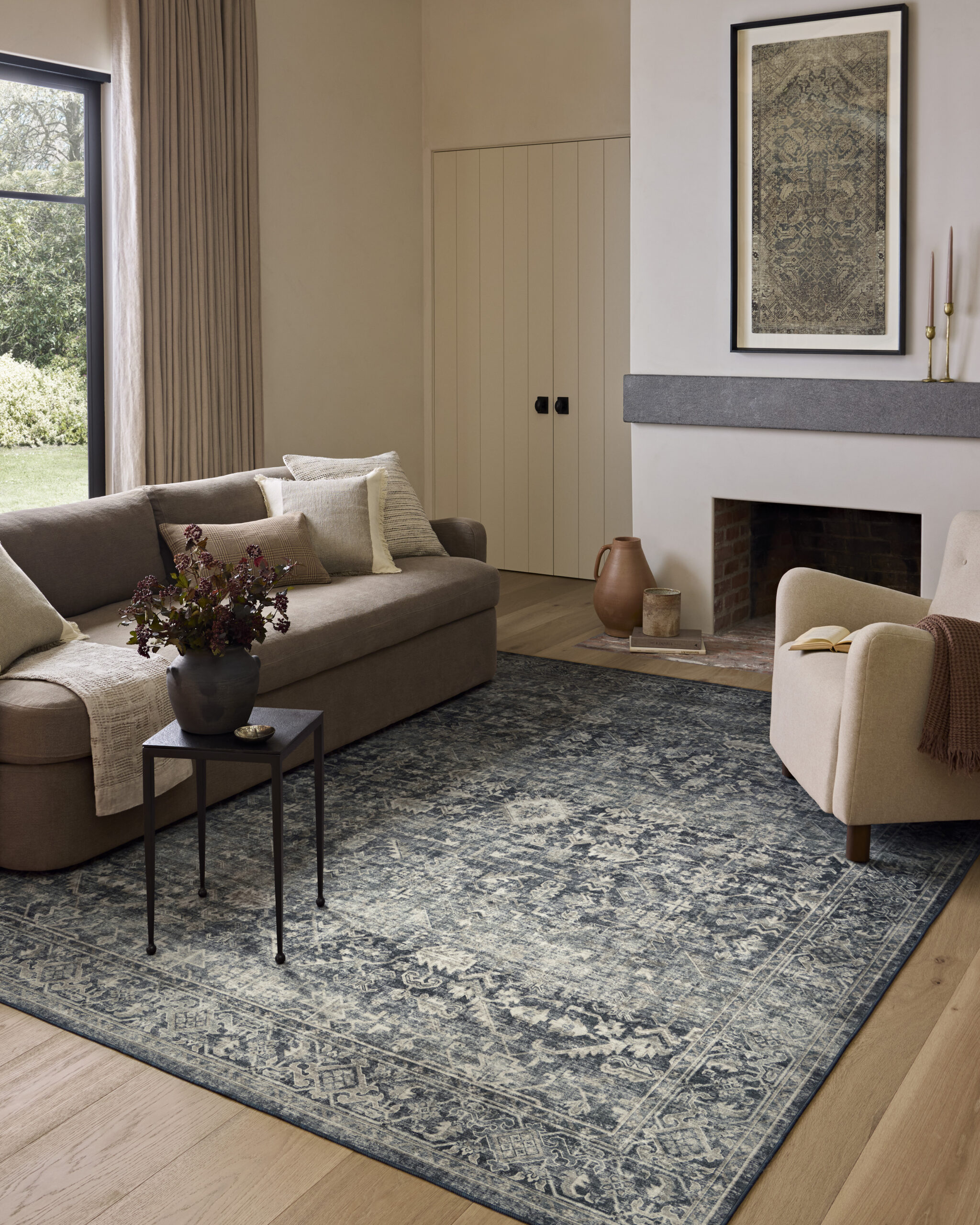 Amber Lewis x Loloi Ocean / Natural Rug
