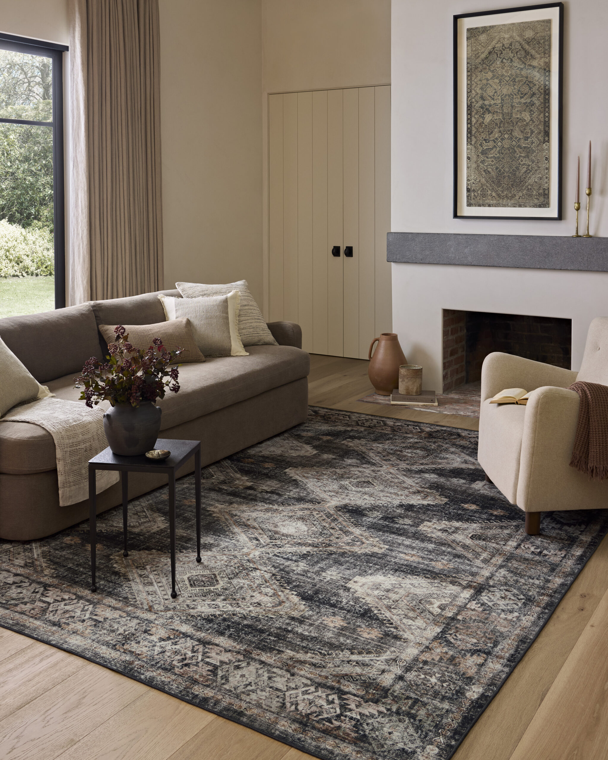 Amber Lewis x Loloi Ink / Earth Rug