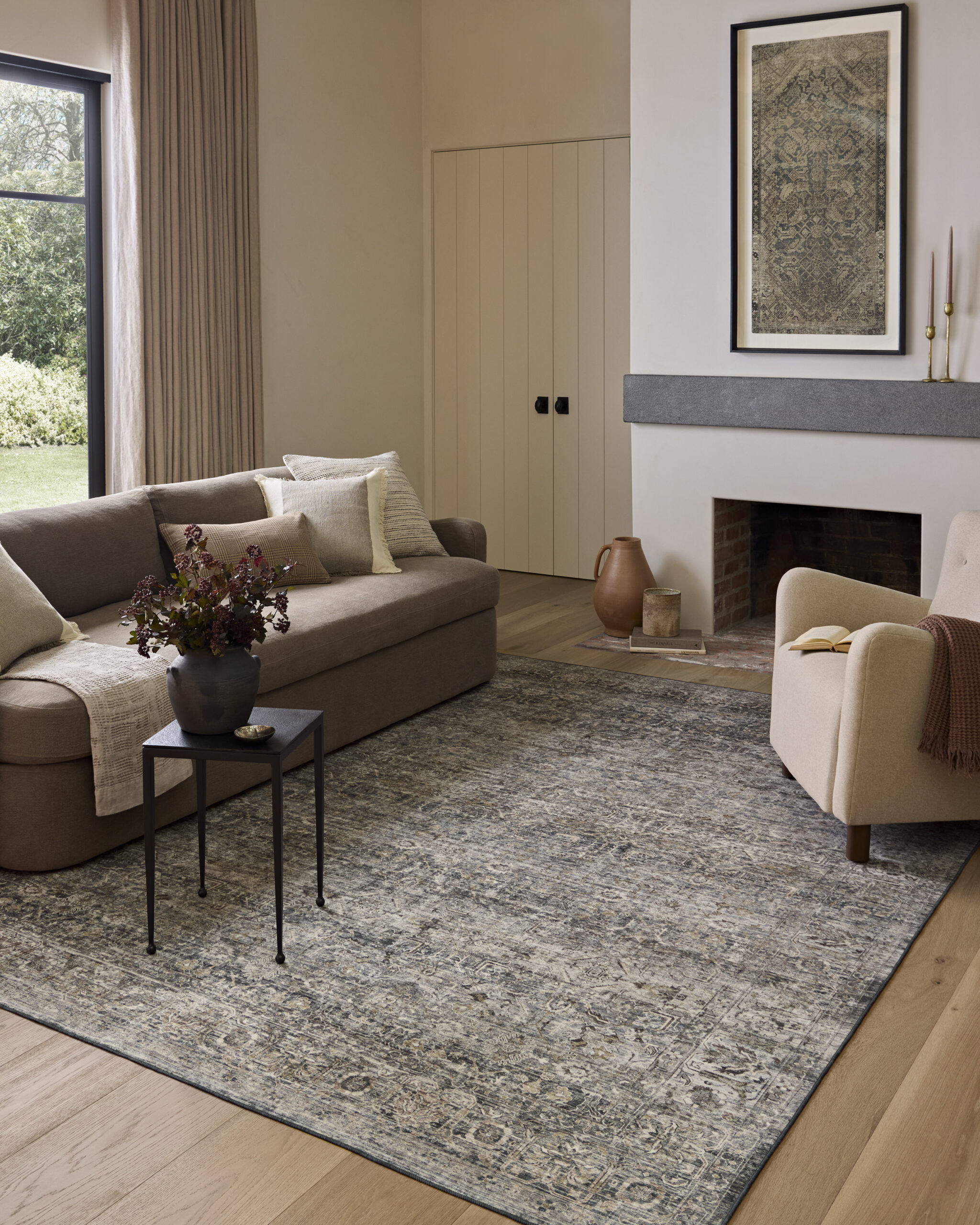 Amber Lewis x Loloi Dove / Gold Rug