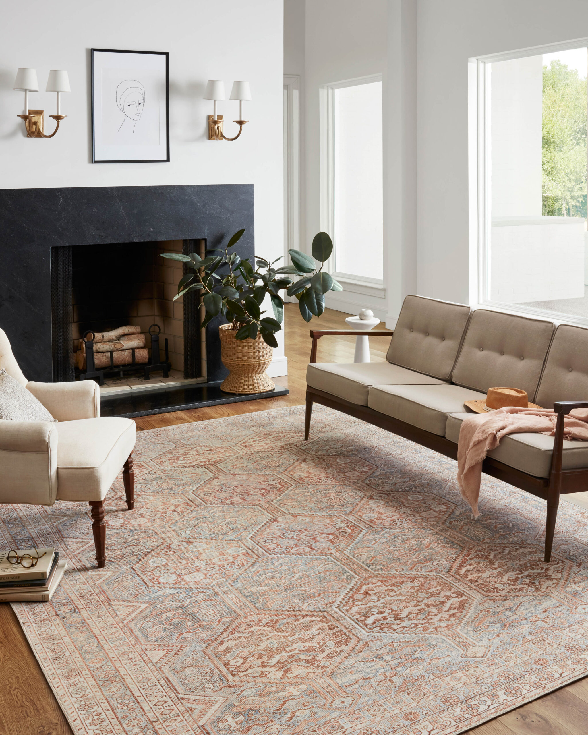 Chris Loves Julia x Tangerine / Mist Rug