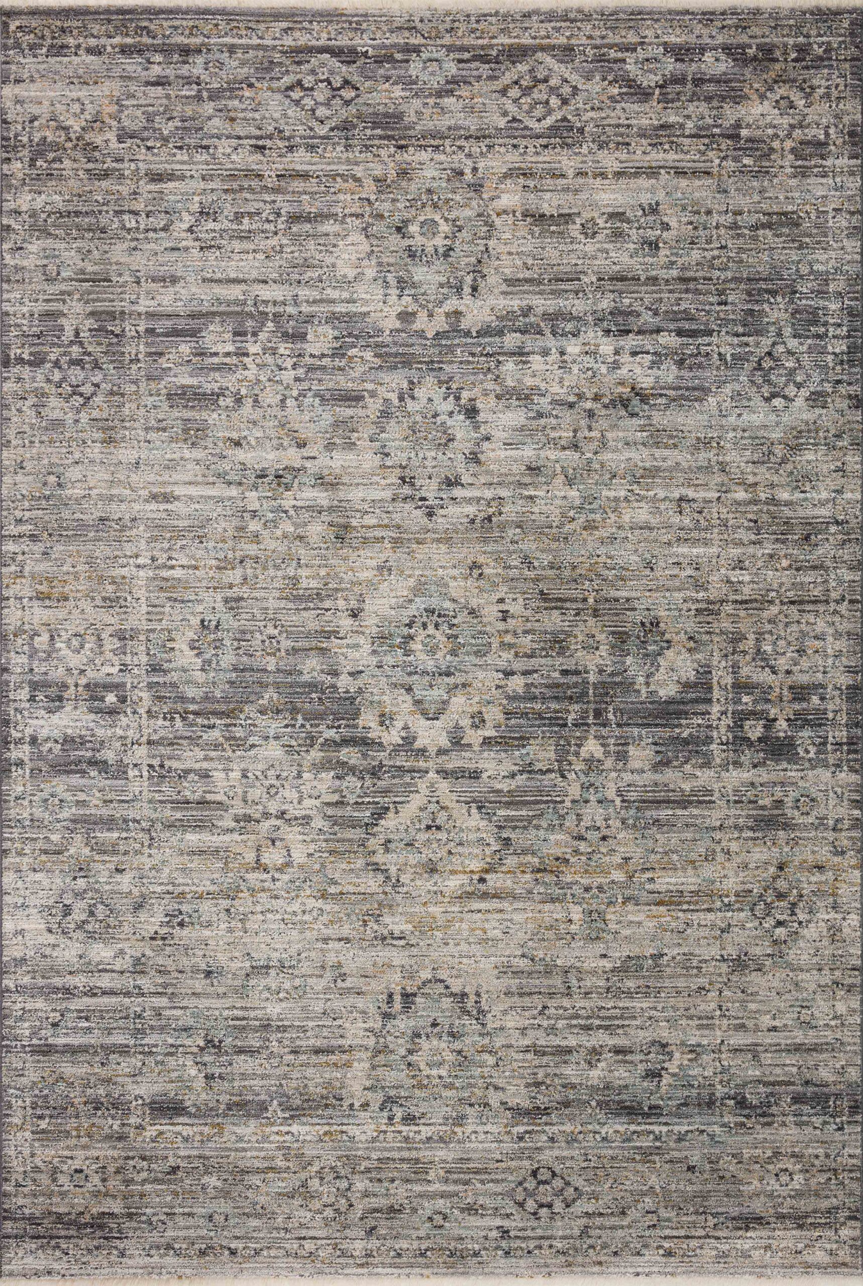 Jean Stoffer x Loloi Graphite / Jade Rug