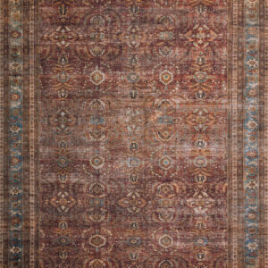 Loloi II Layla Brick Brick / Blue Rug