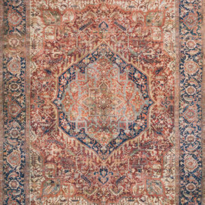 Loloi II Layla Red Red / Navy Rug