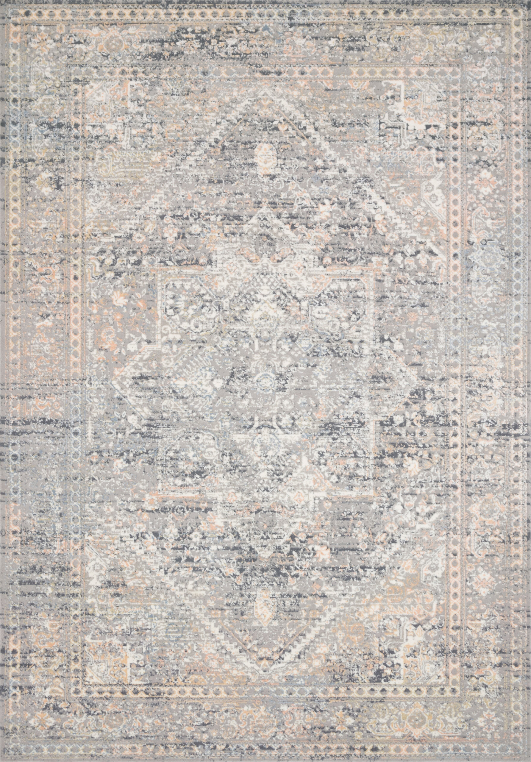 Loloi II Lucia Grey Grey / Sunset Rug