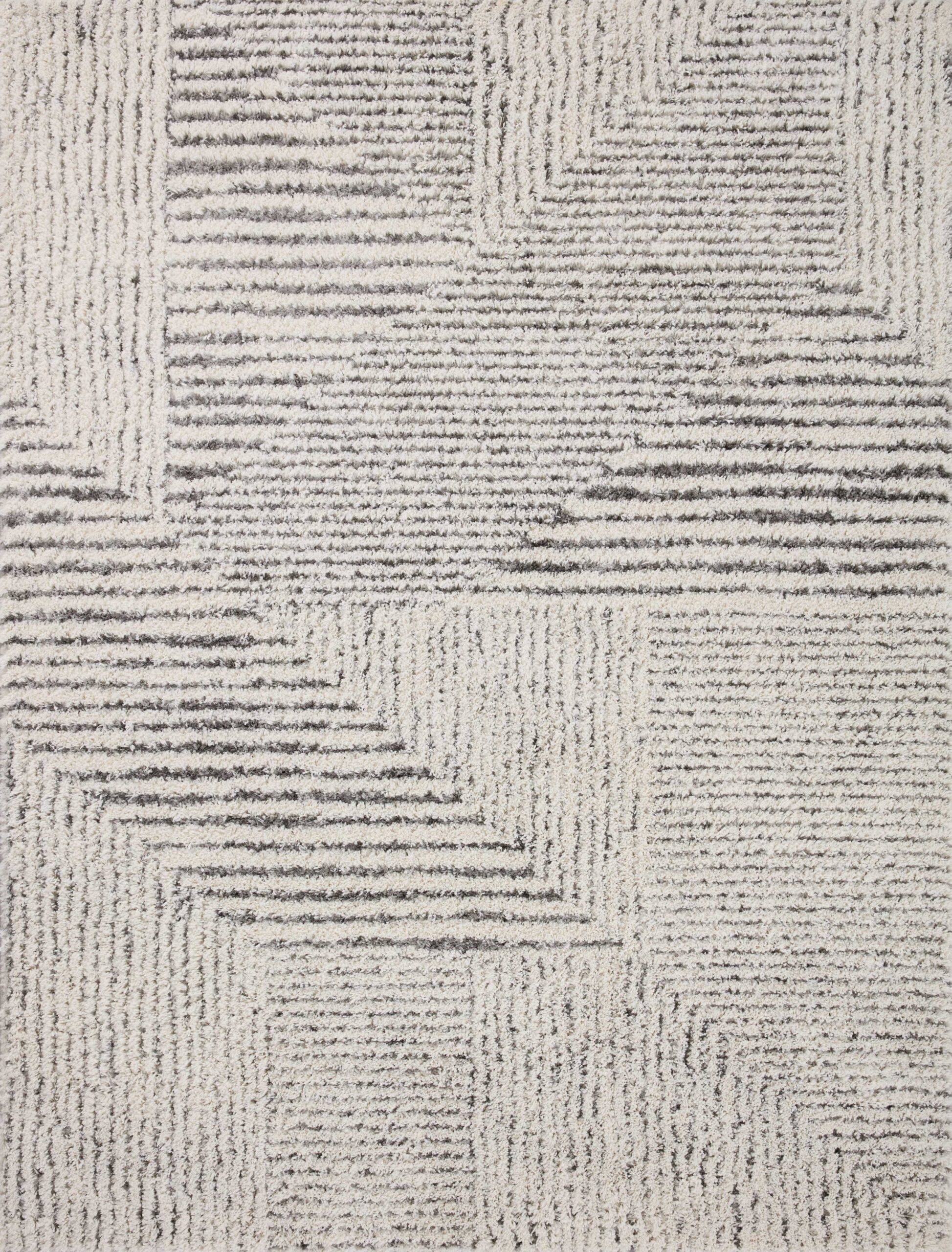 Loloi Levitt Shag Ivory Ivory / Grey Rug