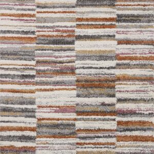 Loloi Levitt Shag Ivory Ivory / Sunset Rug