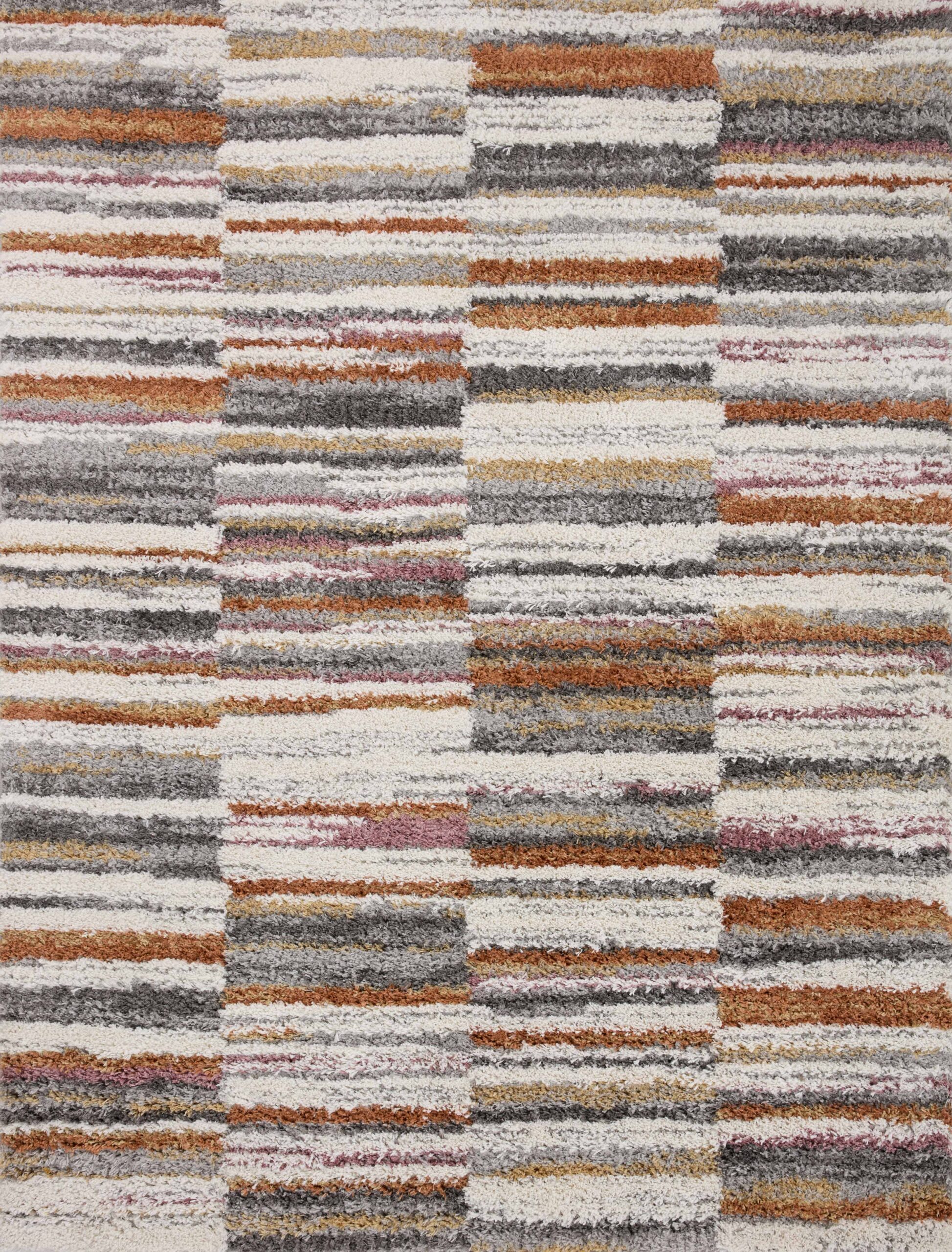Loloi Levitt Shag Ivory Ivory / Sunset Rug