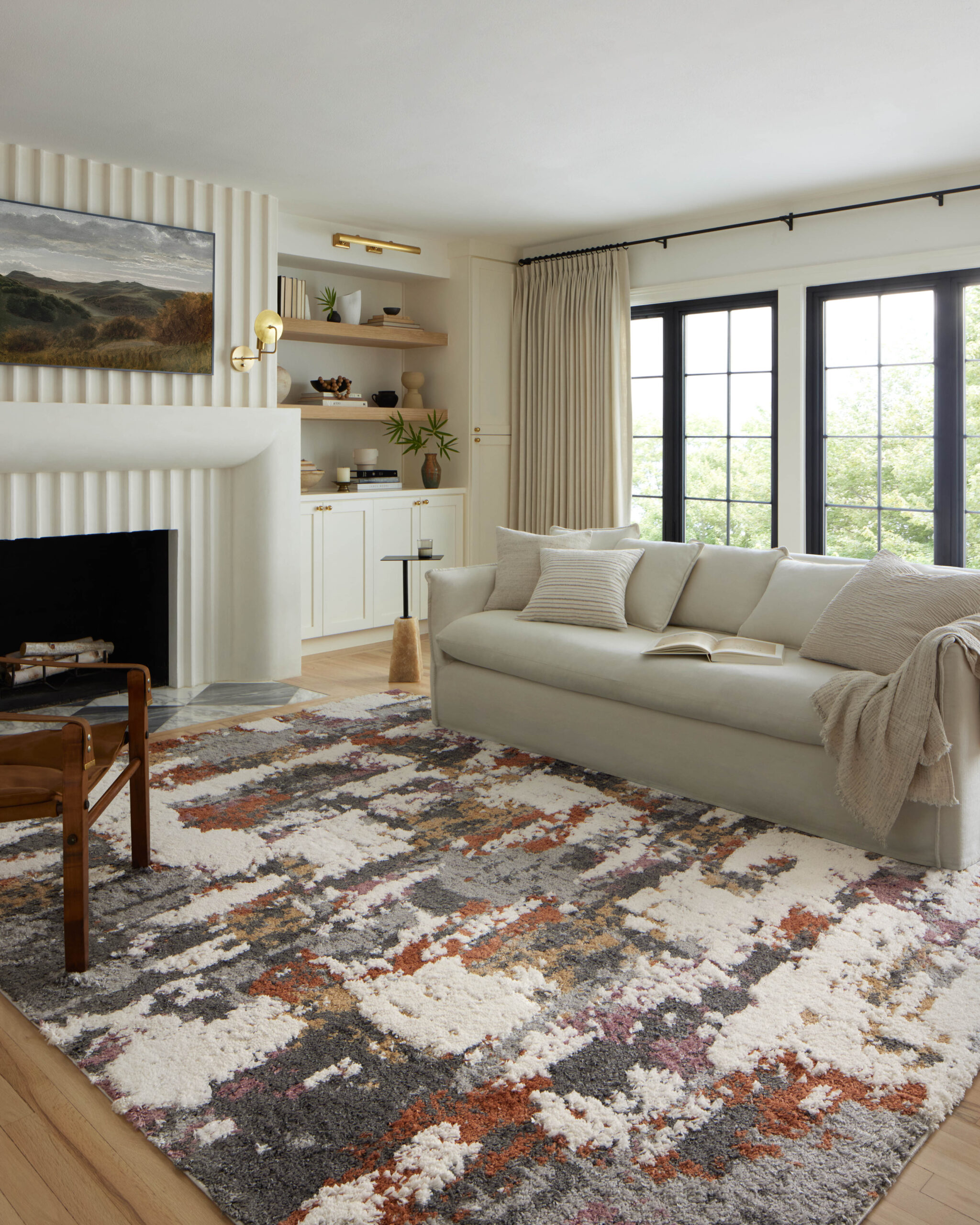 Loloi Levitt Shag Grey Grey / Multi Rug