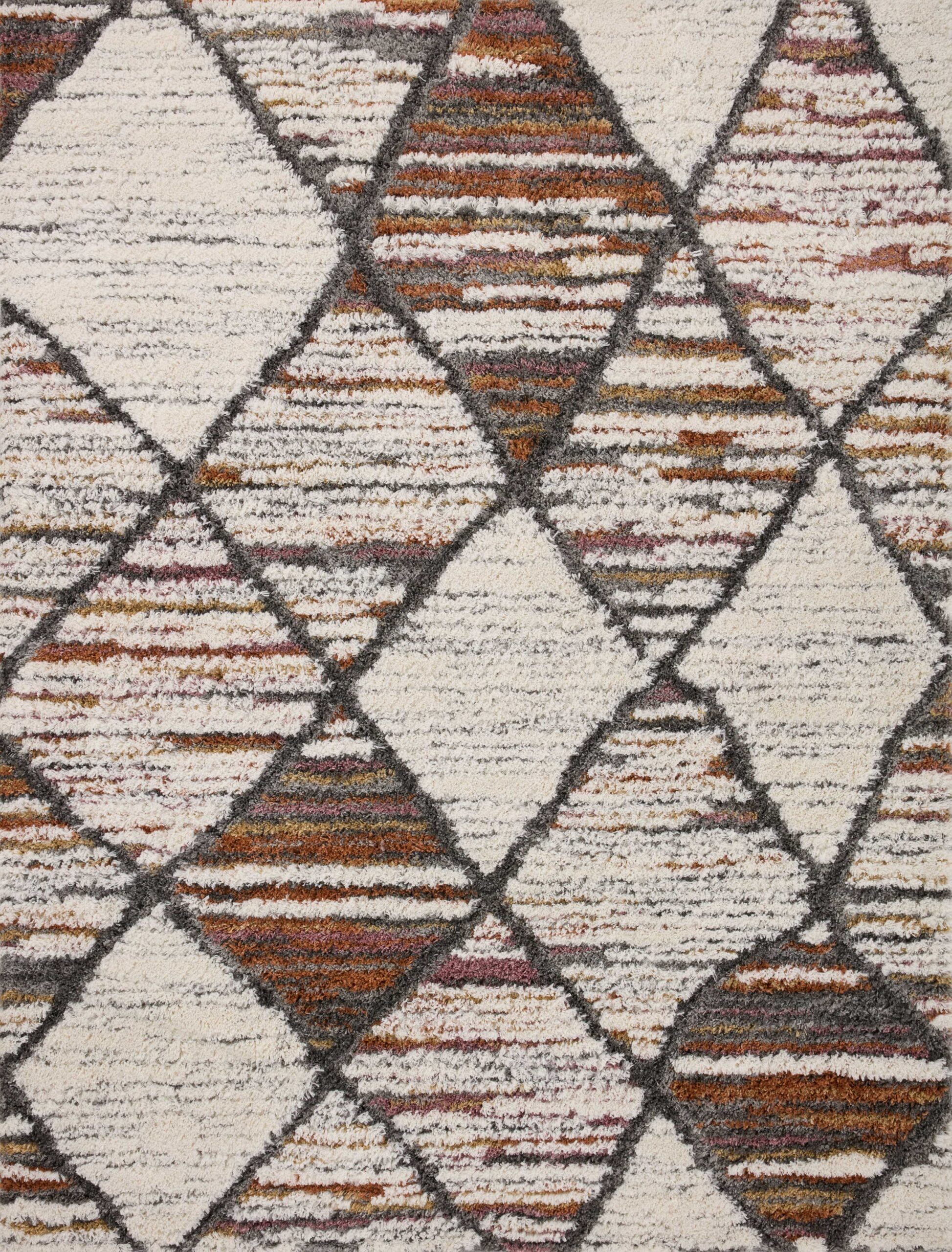 Loloi Levitt Shag Ivory Ivory / Fiesta Rug