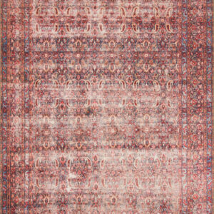 Loloi II Loren Eggplant Eggplant / Crimson Rug