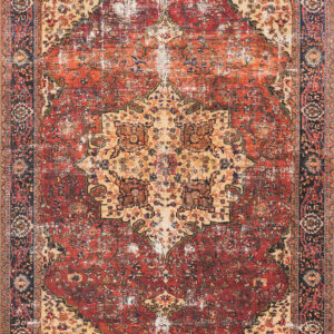 Loloi II Loren Red Red / Navy Rug