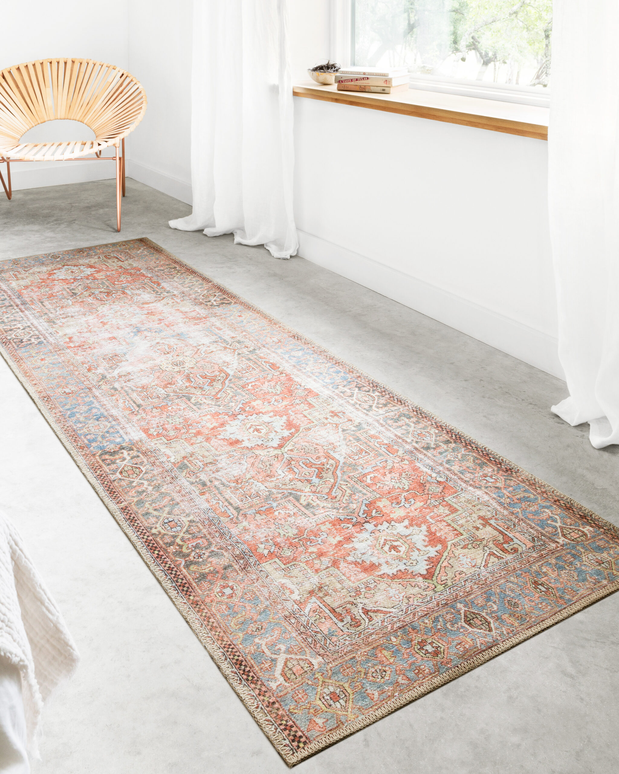 Loloi II Loren Terracotta Terracotta / Sky Rug