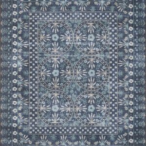 Rifle Paper Co. x Loloi Maison Collection Polyester Blue Area Rug