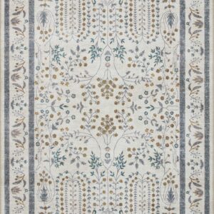 Rifle Paper Co. x Loloi Maison Collection Low Pile Floal Beige Rug