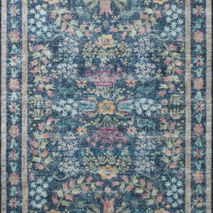 Rifle Paper Co. x Blue / Red Multi Rug