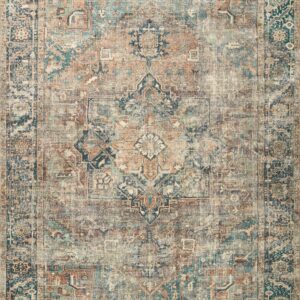 Loloi II Margot Terracotta Terracotta / Lagoon Rug