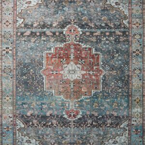 Loloi II Margot Ocean Ocean / Brick Rug