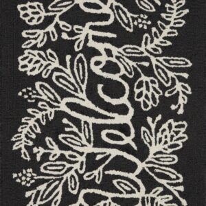 Rifle Paper Co. x Minnie Collection Modern Black Area Rug