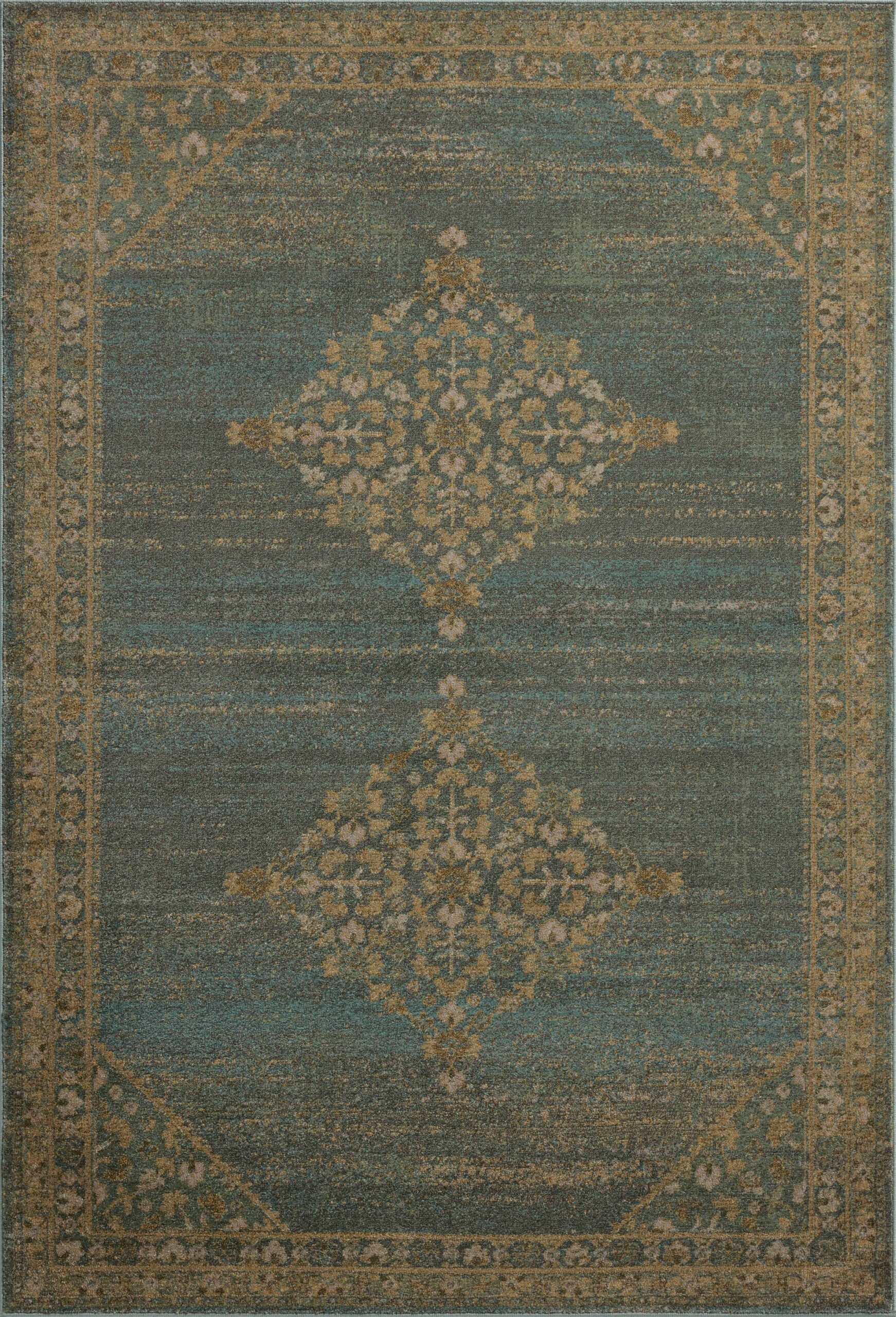 Magnolia Home by Joanna Sunset/ Aqua Rug
