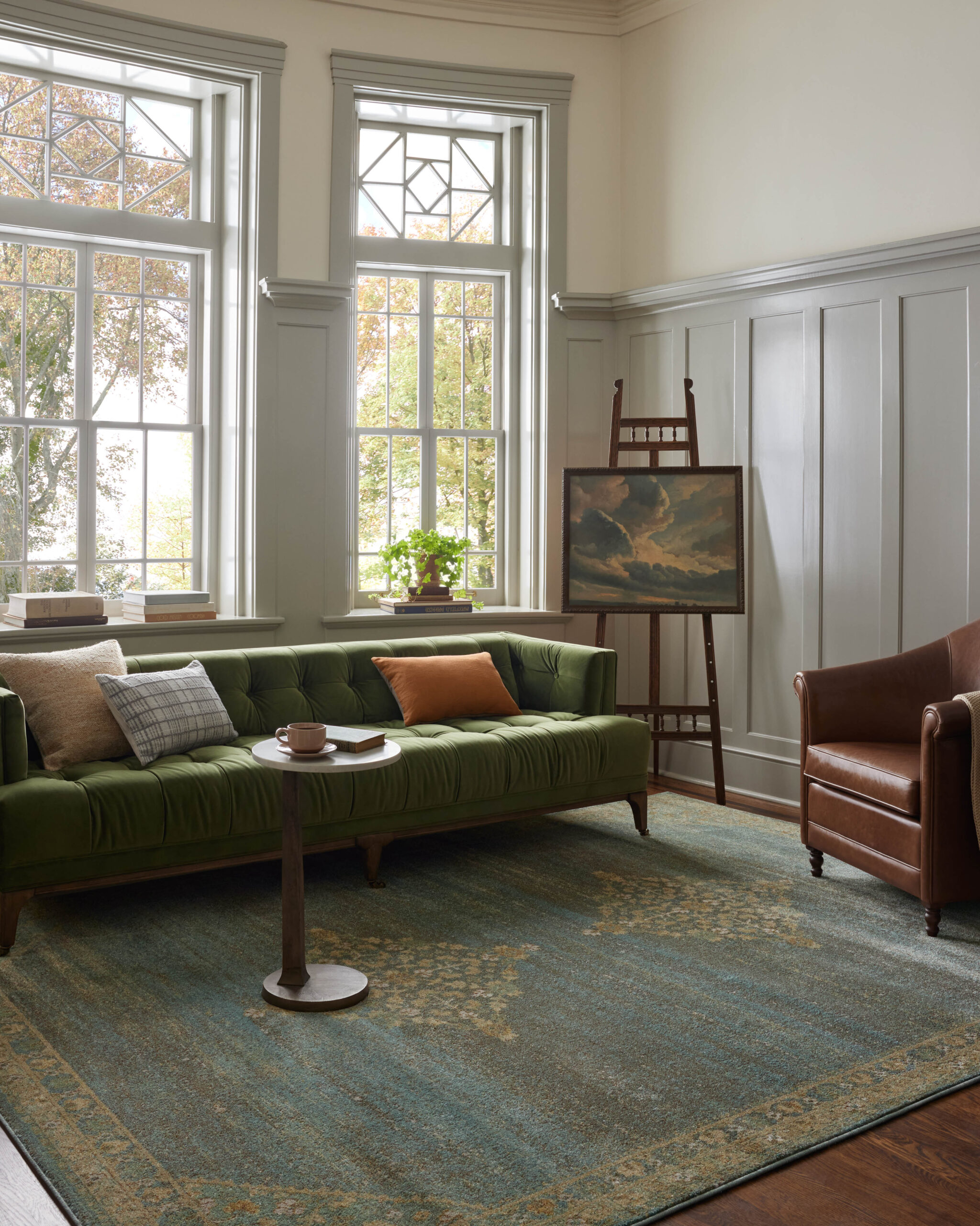 Magnolia Home by Joanna Sunset/ Aqua Rug
